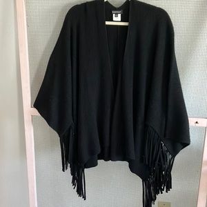 Repeat fringe cardigan -one size-wool and cashmere